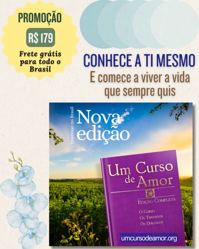 Clique para mais informações Um Curso de Amor - Banner